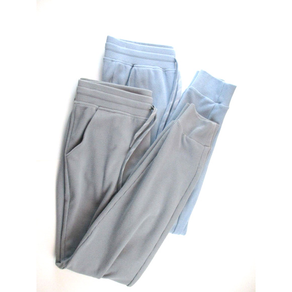 Lot 2 Size X-Small Marc New York Ladies' Ribbed Drawstring Jogger Pants Athletic - Picture 1 of 7